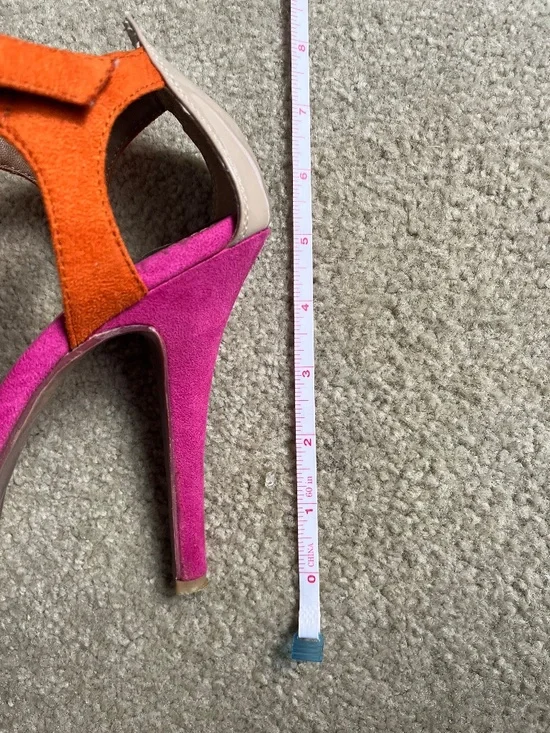 Spring Suede Multi-Coloured Heels - Picture 9 of 11